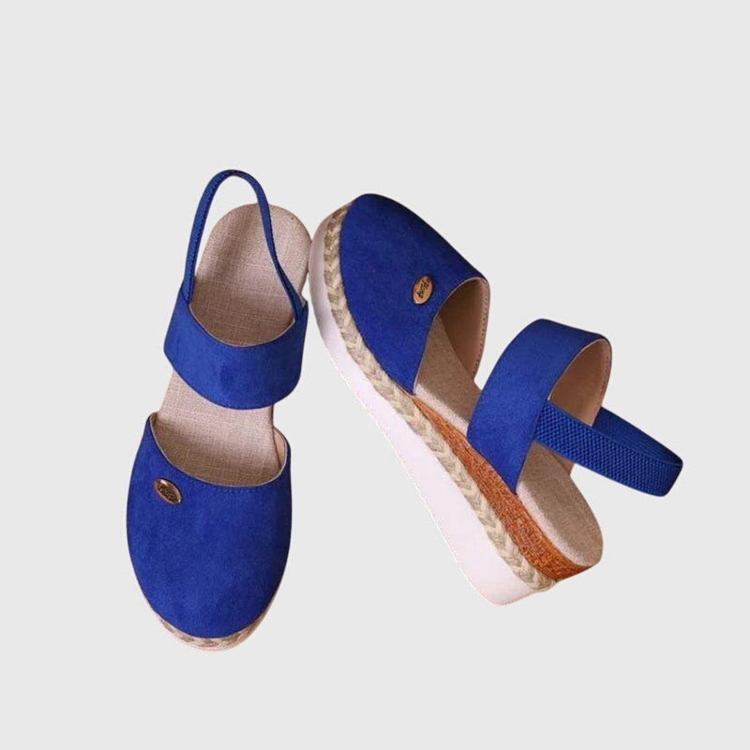 Women's Orthopedic Espadrille Wedge Slingback Sandals