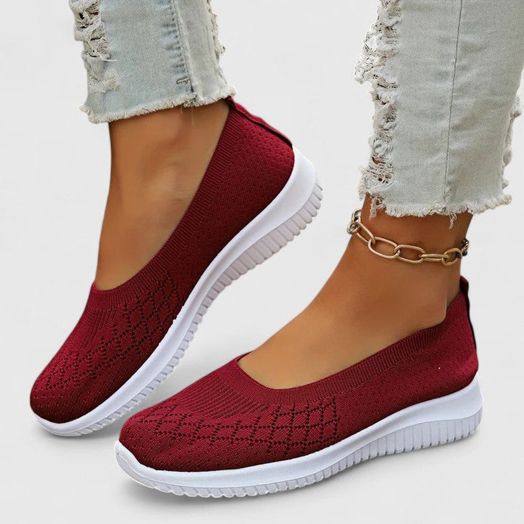 Women's Orthopedic Knit Slip-On Sneaker Flats