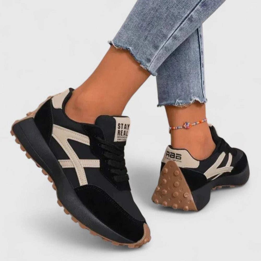 Women's Orthopedic Lace-Up Cushioned Platform Sneakers