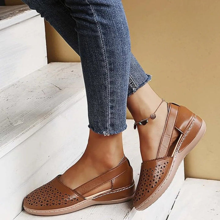Women's Orthopedic Perforated Slip-On Comfort Loafers