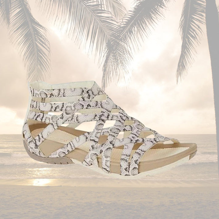 Women's Orthopedic Strappy Gladiator Arch-Support Flat Sandals