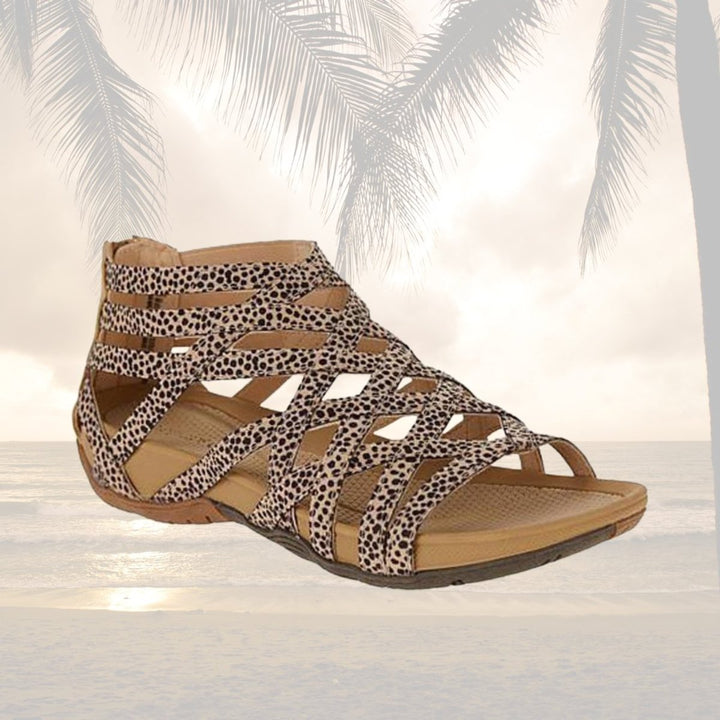 Women's Orthopedic Strappy Gladiator Arch-Support Flat Sandals