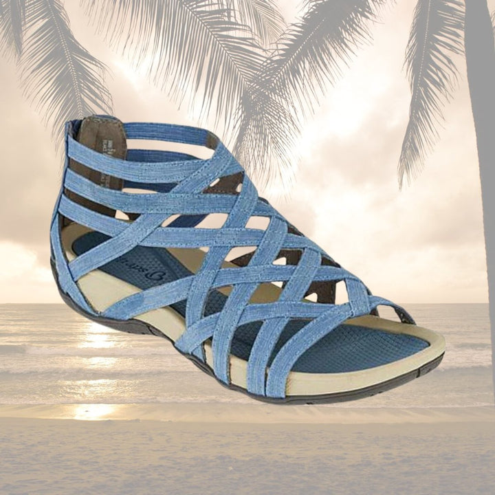 Women's Orthopedic Strappy Gladiator Arch-Support Flat Sandals
