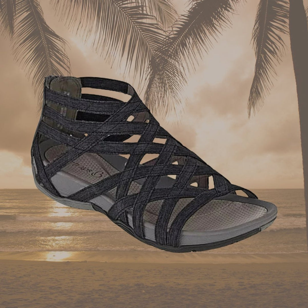 Women's Orthopedic Strappy Gladiator Arch-Support Flat Sandals