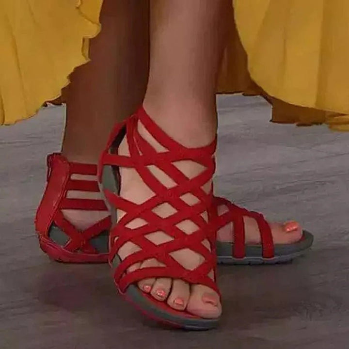 Women's Orthopedic Strappy Gladiator Arch-Support Flat Sandals