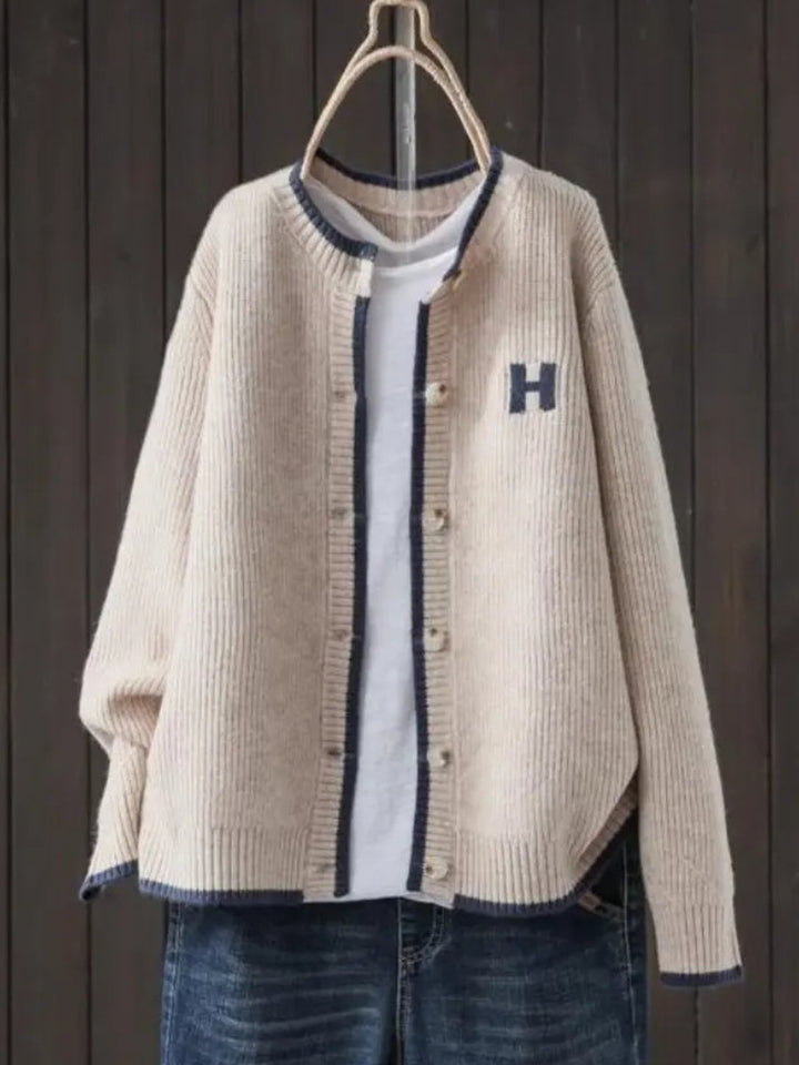 Women's Oversized Button-Front Knit Cardigan Sweater
