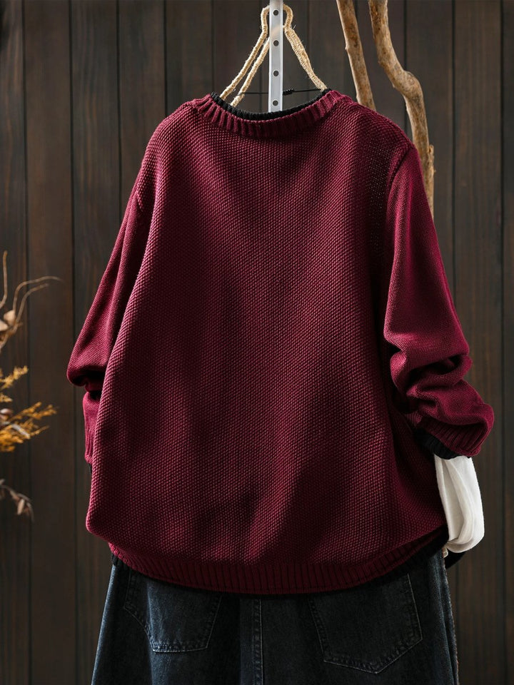 Women's Oversized Button-Front Textured Knit Cardigan