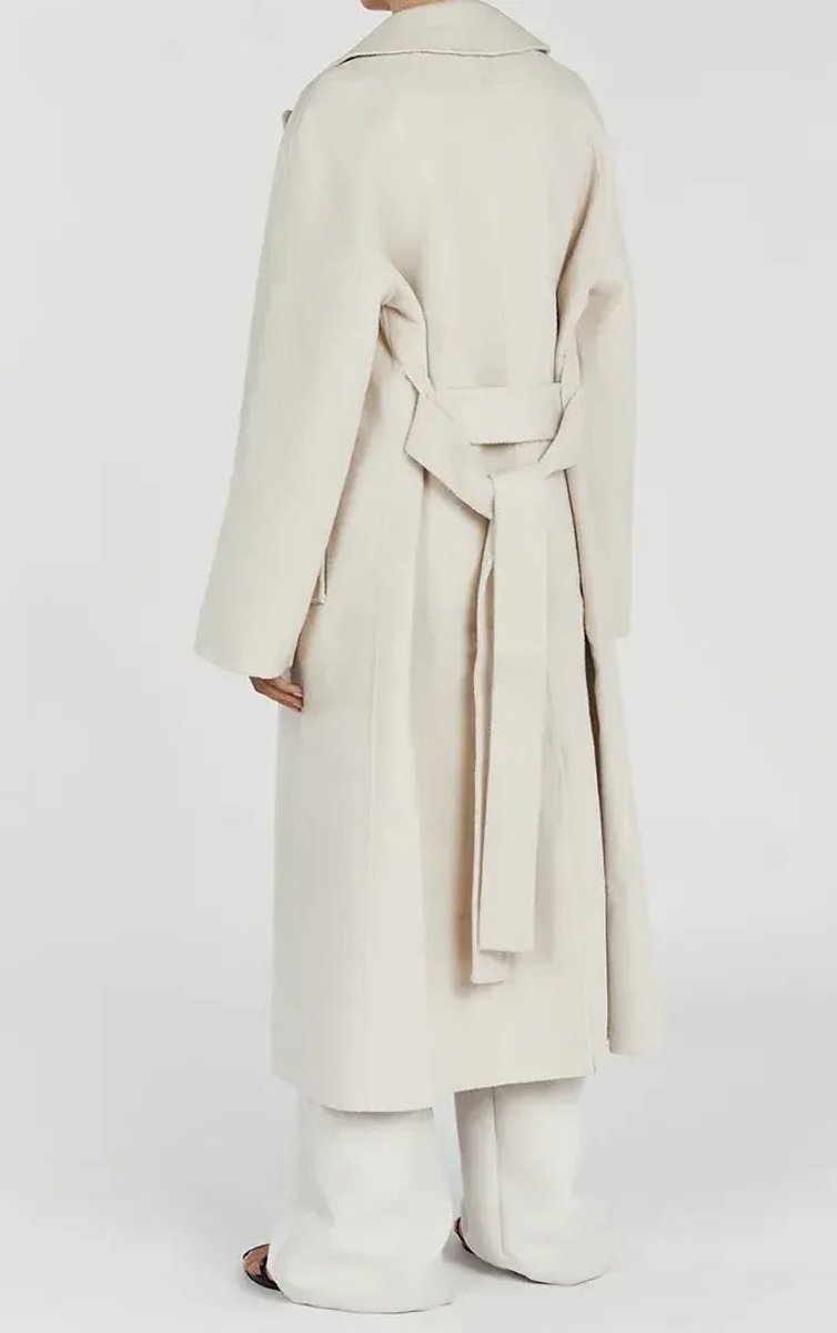 Women's Oversized Long Lapel Open-Front Trench Coat