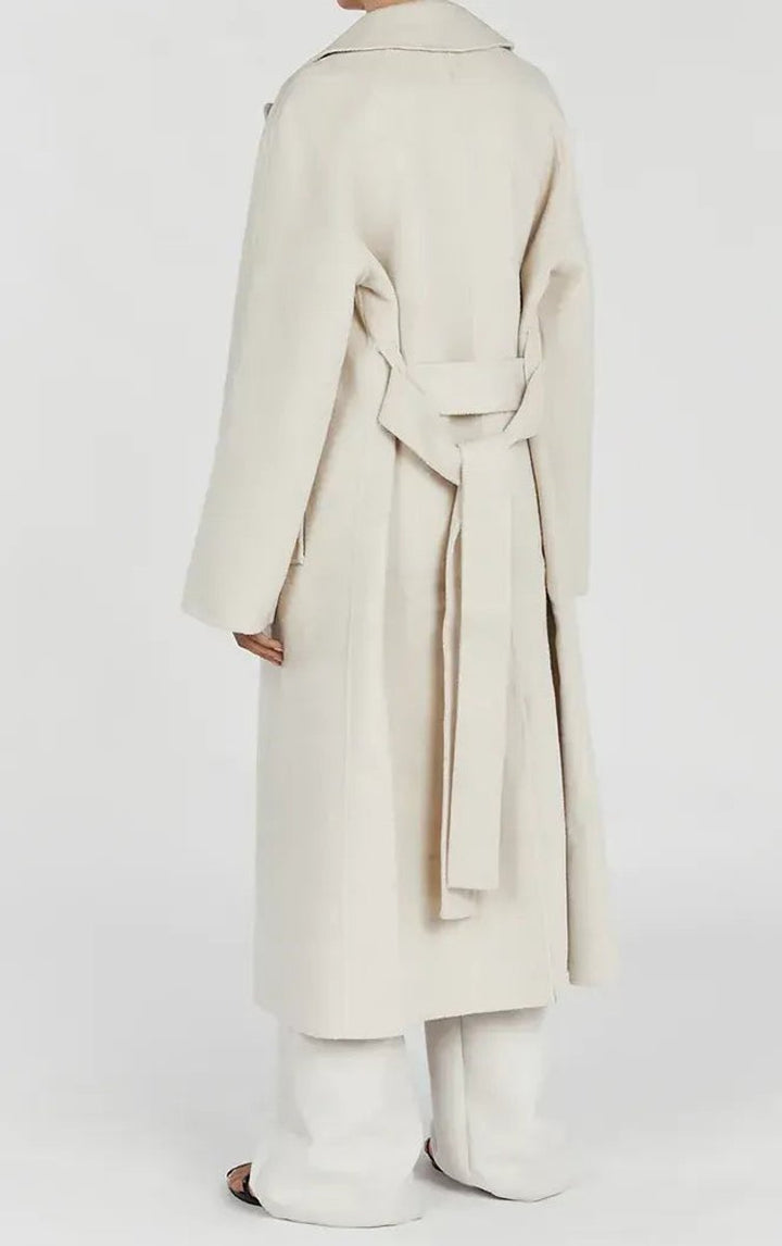 Women's Oversized Long Lapel Open-Front Trench Coat