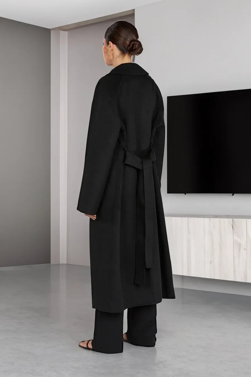 Women's Oversized Long Lapel Open-Front Trench Coat
