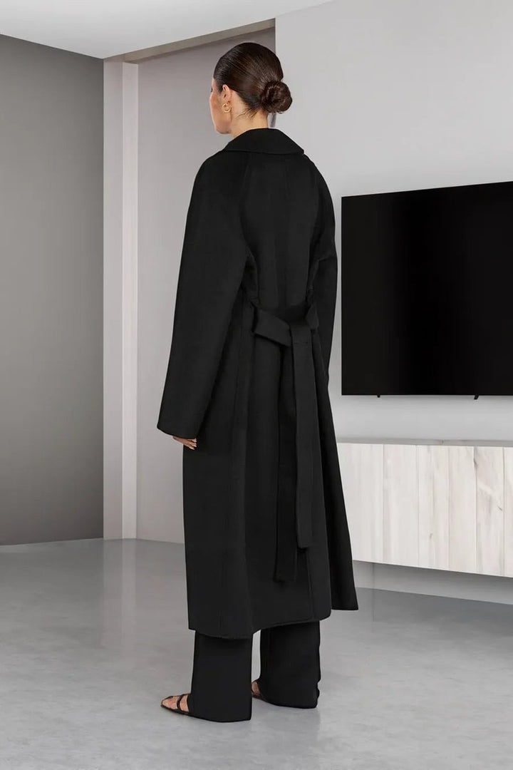 Women's Oversized Long Lapel Open-Front Trench Coat