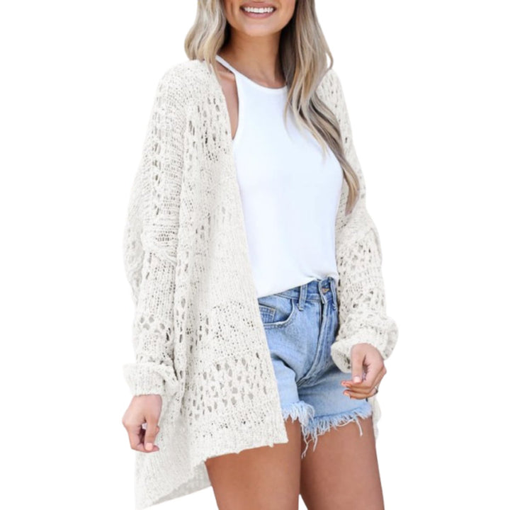 Women's Oversized Open-Knit Boho Cardigan Lightweight
