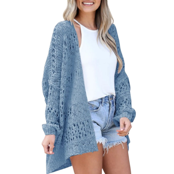 Women's Oversized Open-Knit Boho Cardigan Lightweight