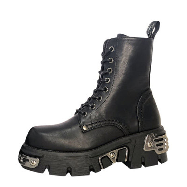 Women's Platform Lace-Up Punk-Inspired Ankle Boots