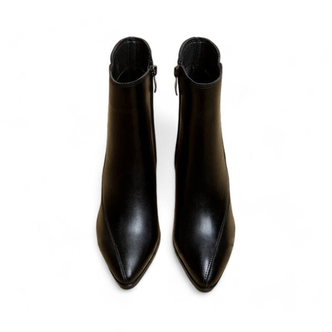 Women's Pointed-Toe Block-Heel Side-Zip Ankle Boots