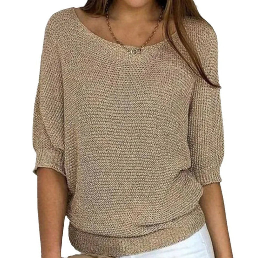 Women's Relaxed-Fit Batwing-Sleeve Knit Oversized Sweater