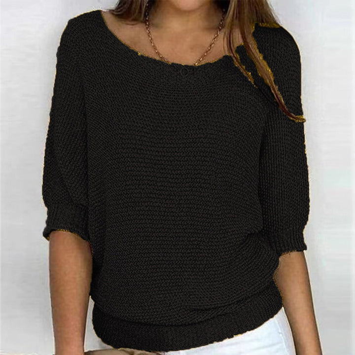 Women's Relaxed-Fit Batwing-Sleeve Knit Oversized Sweater