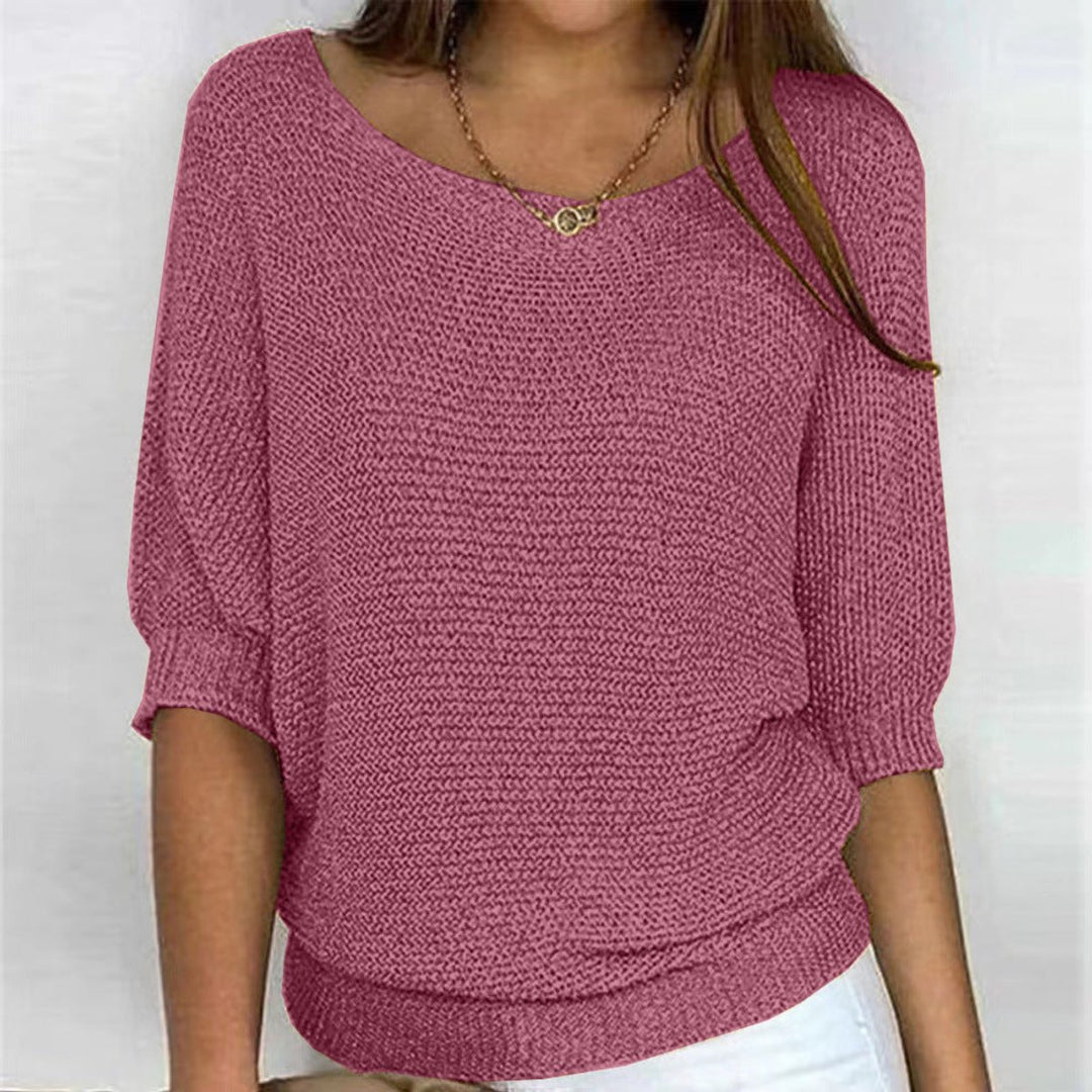 Women's Relaxed-Fit Batwing-Sleeve Knit Oversized Sweater