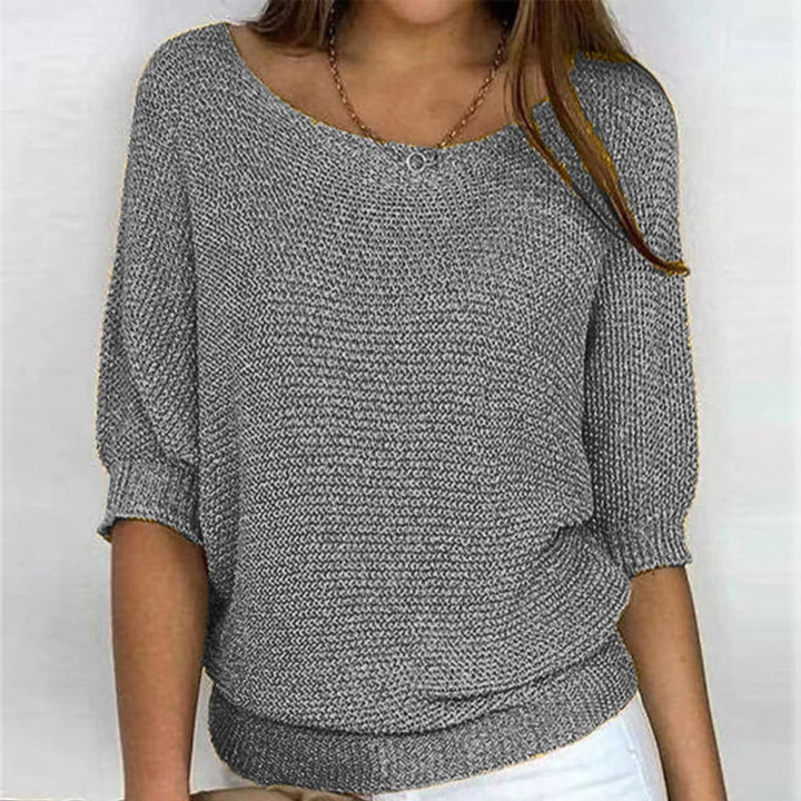 Women's Relaxed-Fit Batwing-Sleeve Knit Oversized Sweater
