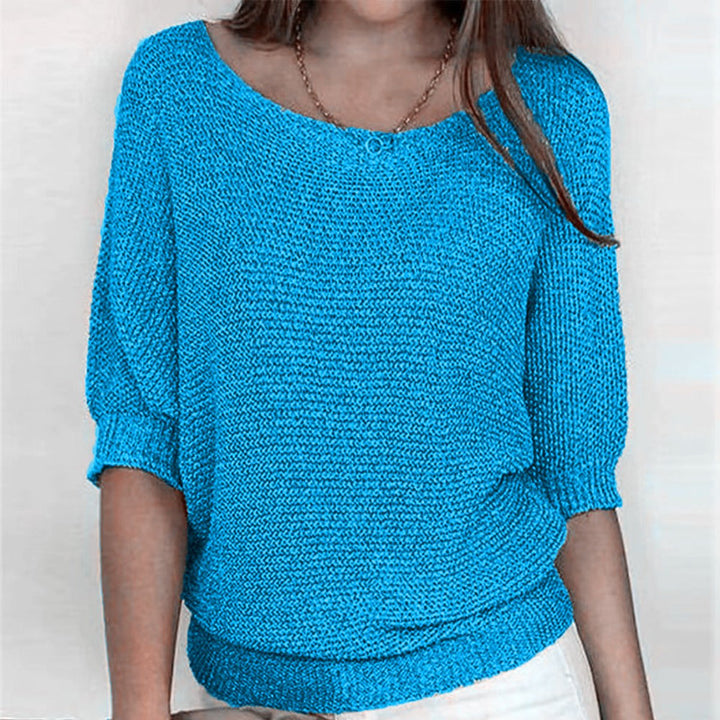 Women's Relaxed-Fit Batwing-Sleeve Knit Oversized Sweater