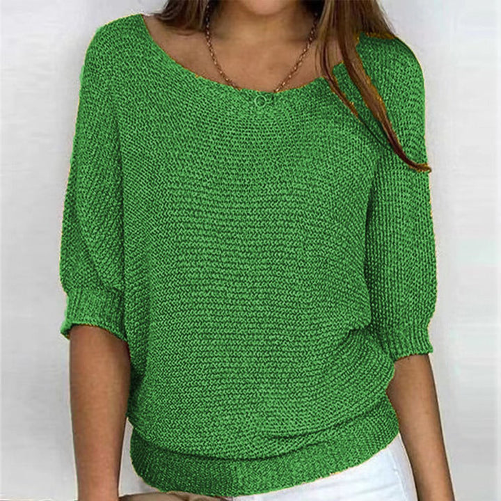Women's Relaxed-Fit Batwing-Sleeve Knit Oversized Sweater