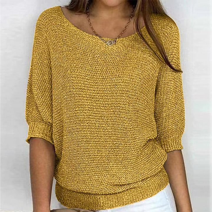 Women's Relaxed-Fit Batwing-Sleeve Knit Oversized Sweater
