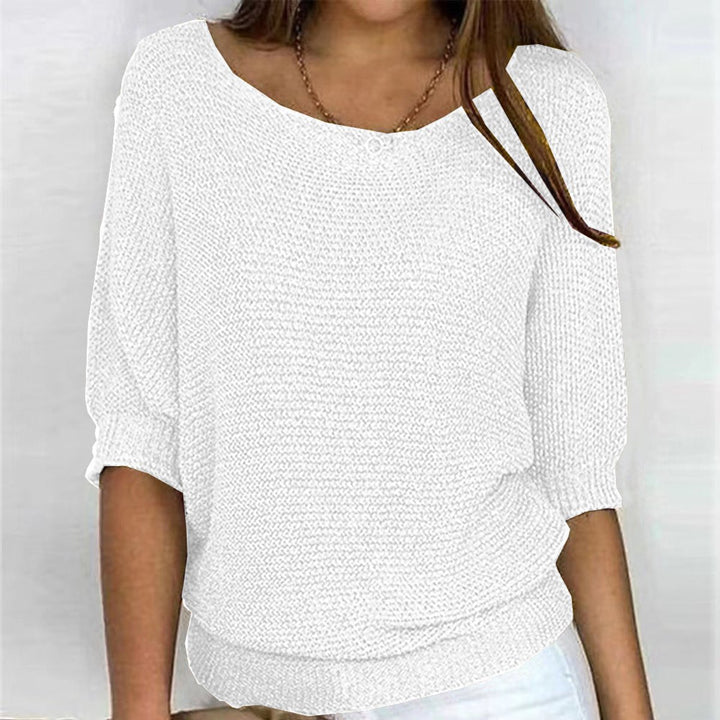 Women's Relaxed-Fit Batwing-Sleeve Knit Oversized Sweater