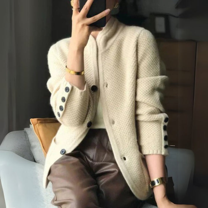 Women's Relaxed-Fit Button-Front Knit Cardigan Sweater