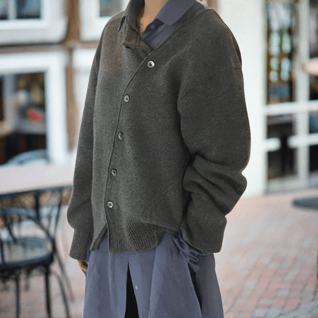 Women's Relaxed-Fit Button-Front Knit Cardigan Sweater