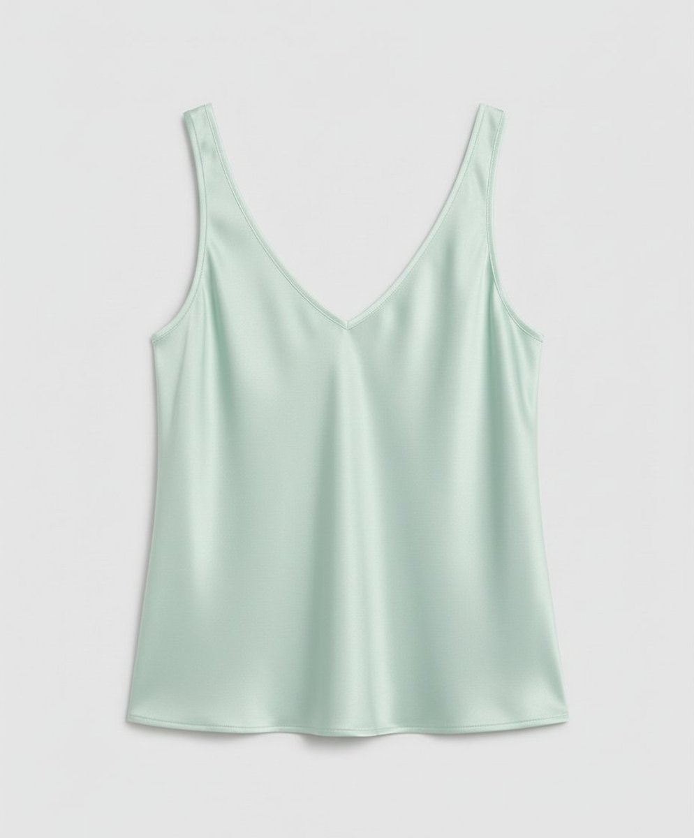 Women's Relaxed-Fit V-Neck Satin Camisole Top