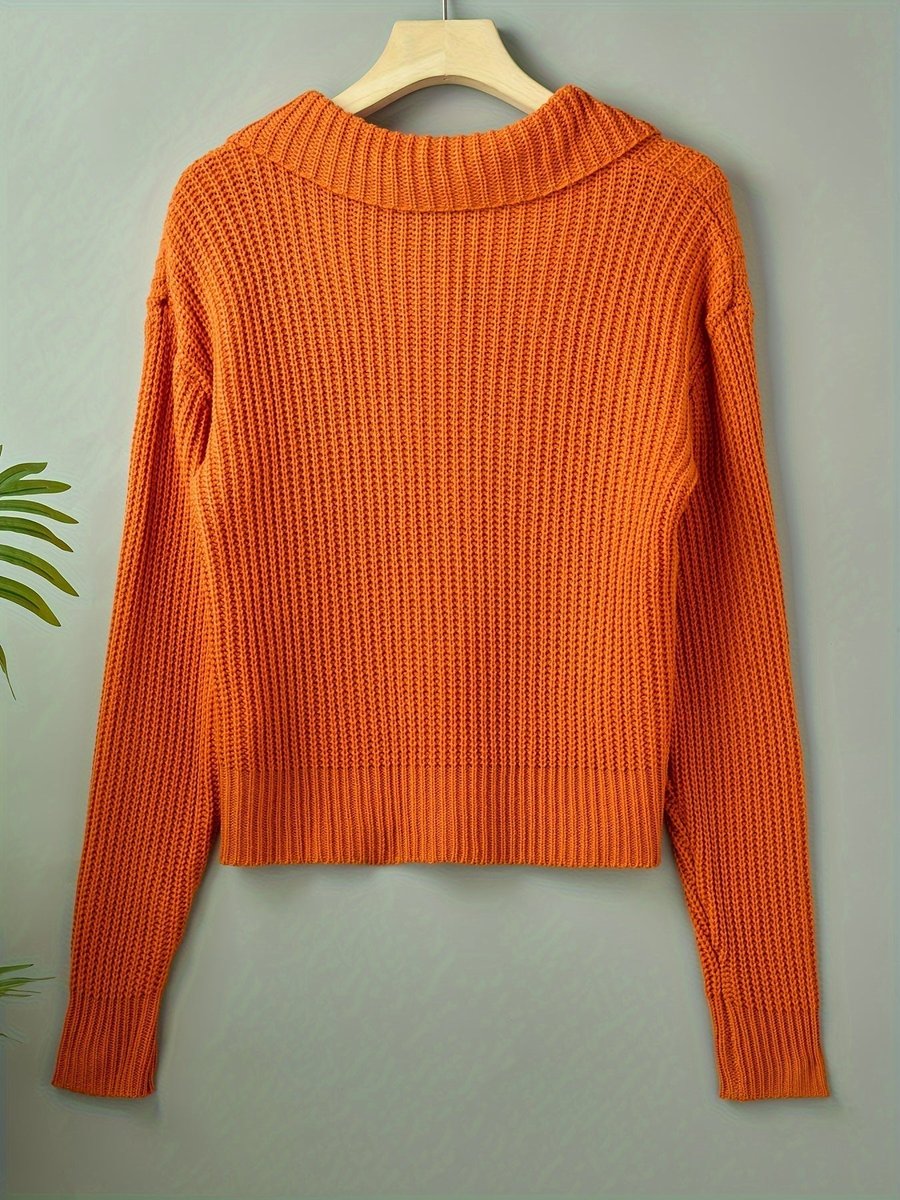 Women's Ribbed Knit Button-Front Cropped Cardigan