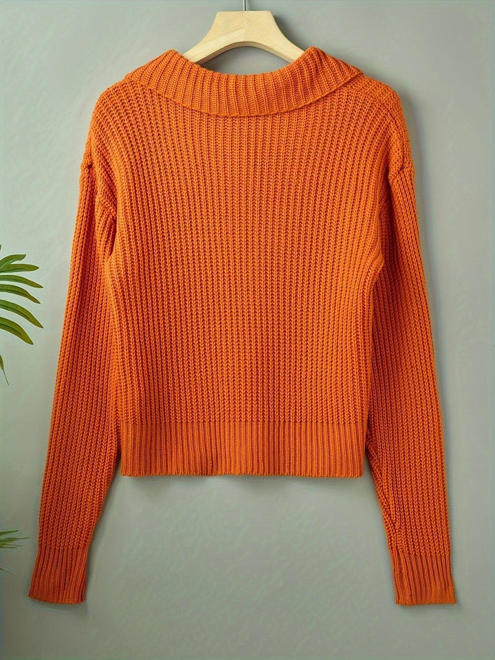 Women's Ribbed Knit Button-Front Cropped Cardigan