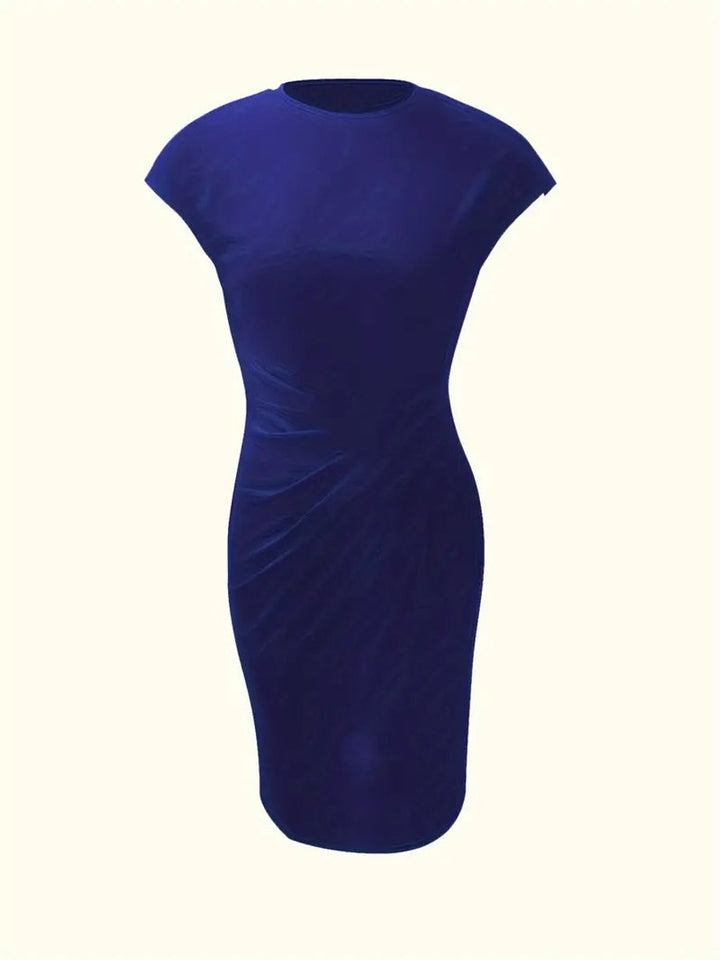 Women's Short Sleeve Bodycon Fall Midi Dress