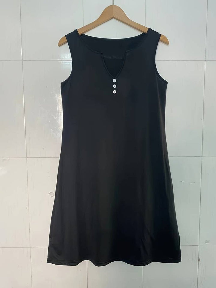 Women's Sleeveless Relaxed-Fit Boho Floral Fall Midi Dress
