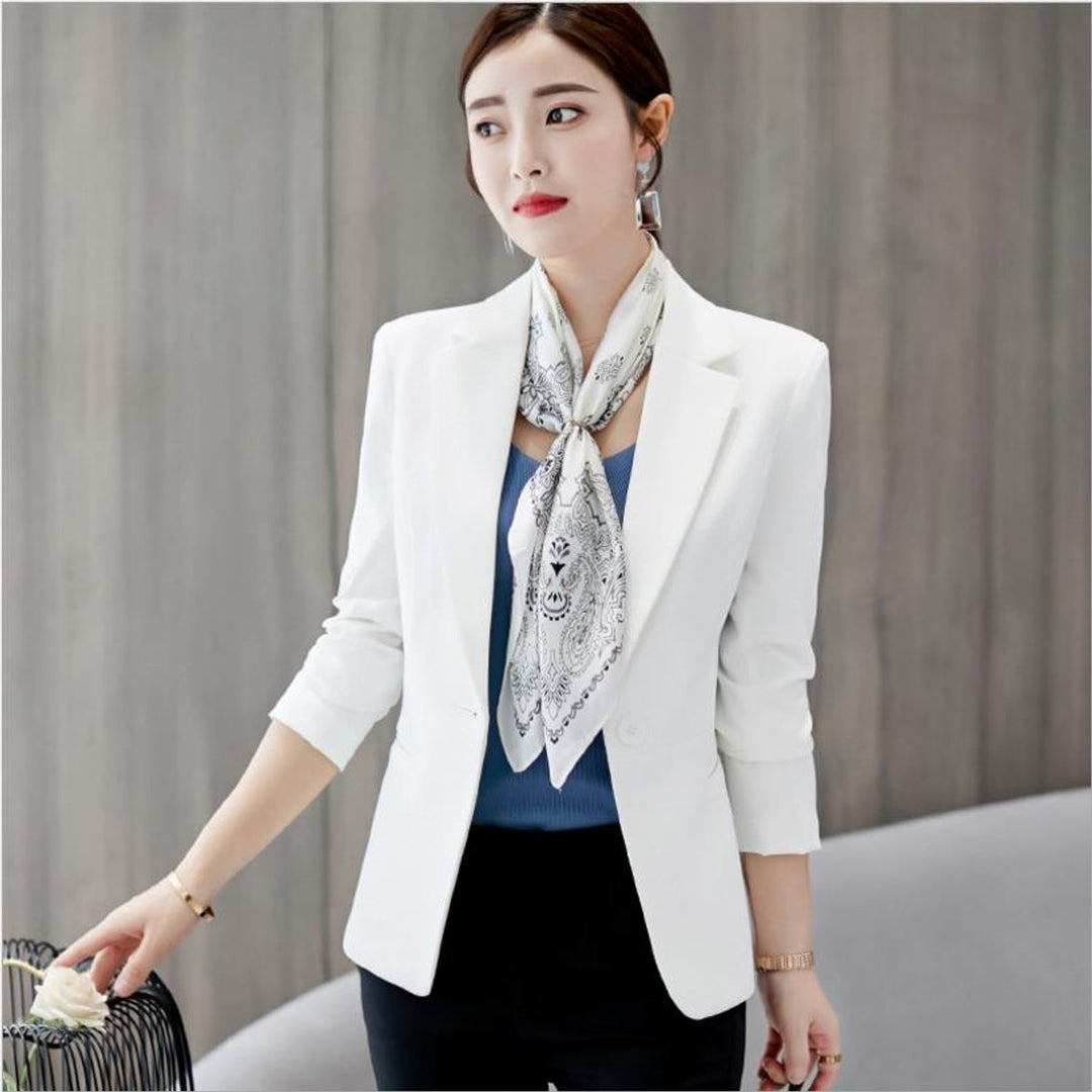 Women's Slim-Fit Single-Button Notch-Collar Blazer