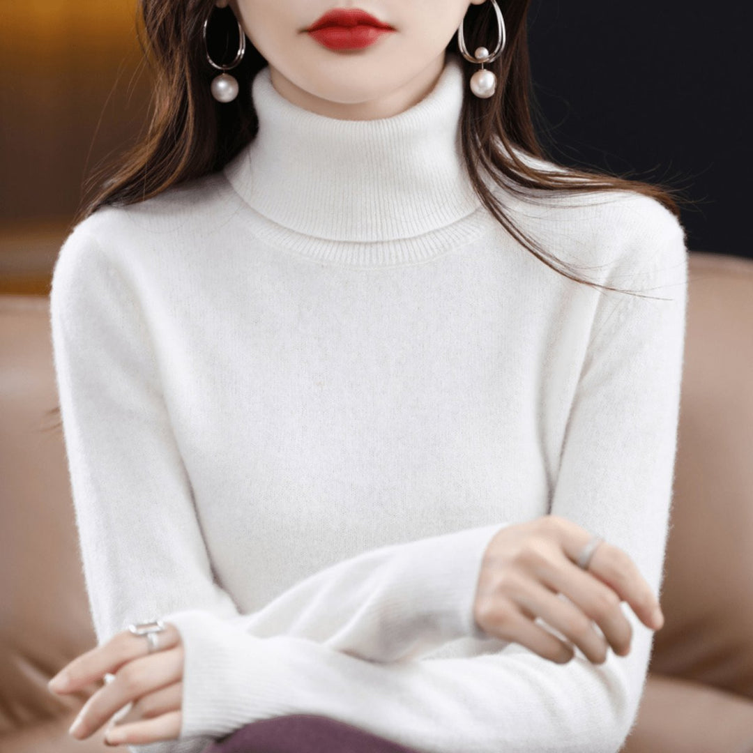 Women's Soft-Knit Slim-Fit Turtleneck Pullover Sweater