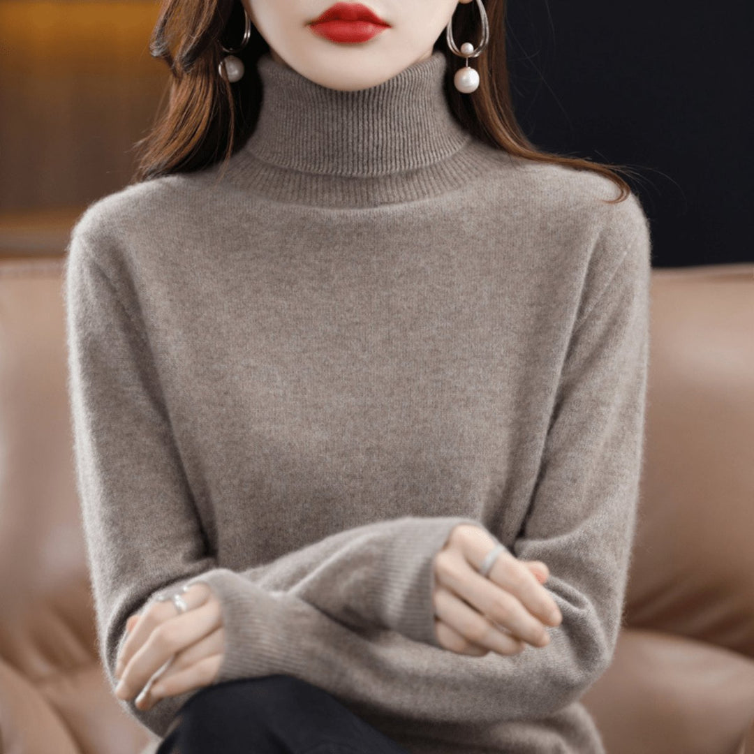 Women's Soft-Knit Slim-Fit Turtleneck Pullover Sweater