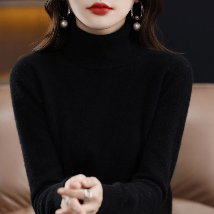 Women's Soft-Knit Slim-Fit Turtleneck Pullover Sweater