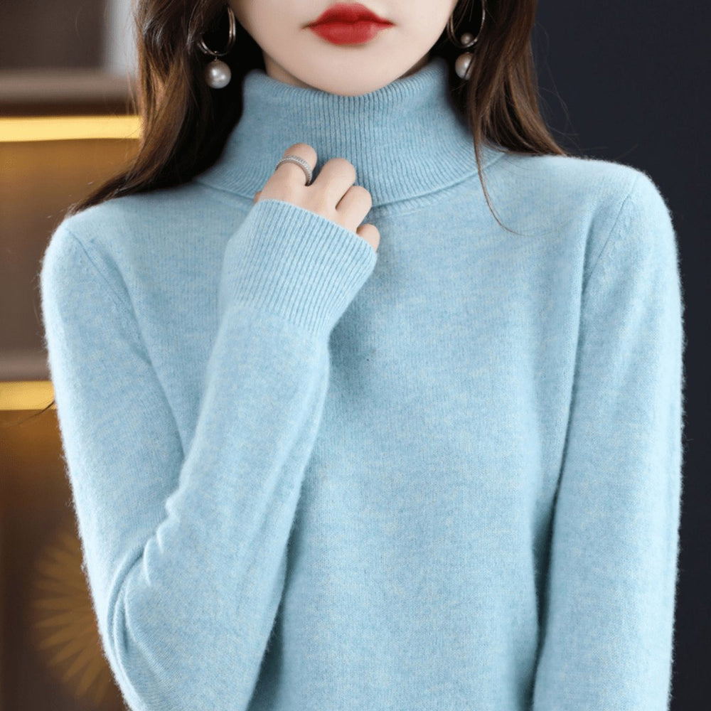 Women's Soft-Knit Slim-Fit Turtleneck Pullover Sweater