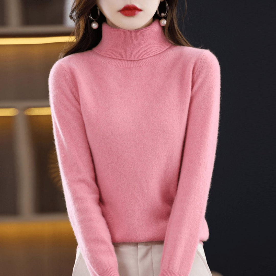 Women's Soft-Knit Slim-Fit Turtleneck Pullover Sweater