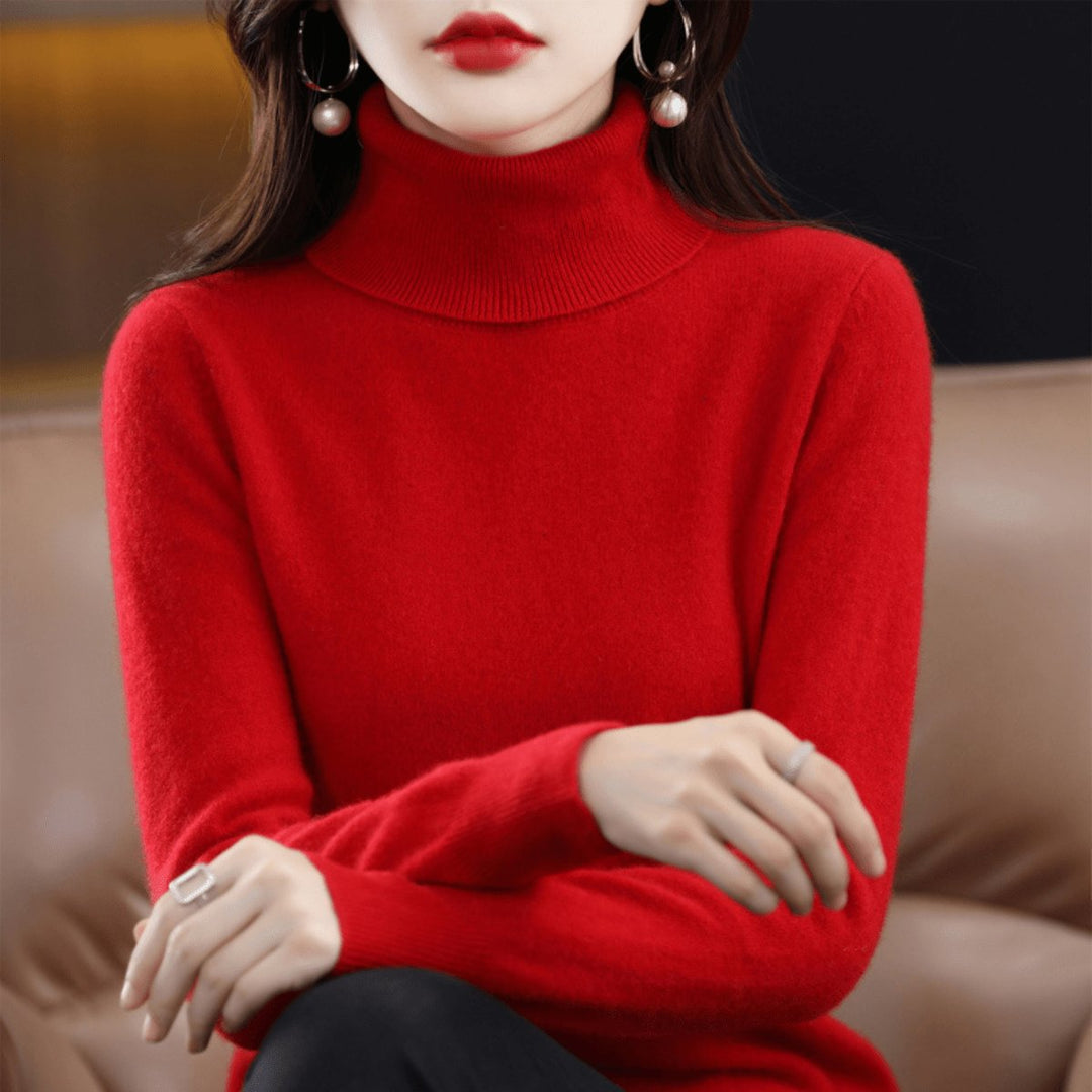 Women's Soft-Knit Slim-Fit Turtleneck Pullover Sweater