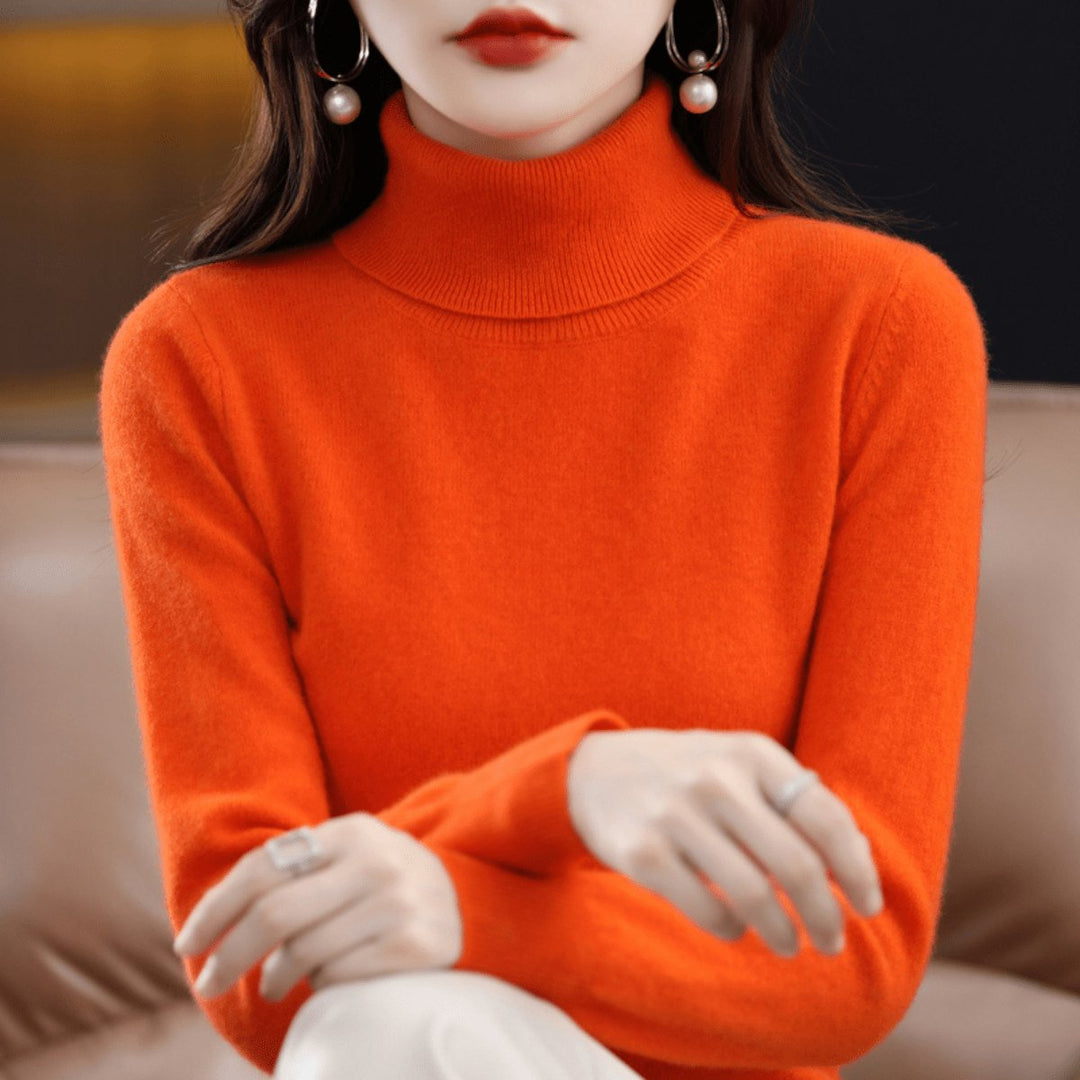 Women's Soft-Knit Slim-Fit Turtleneck Pullover Sweater