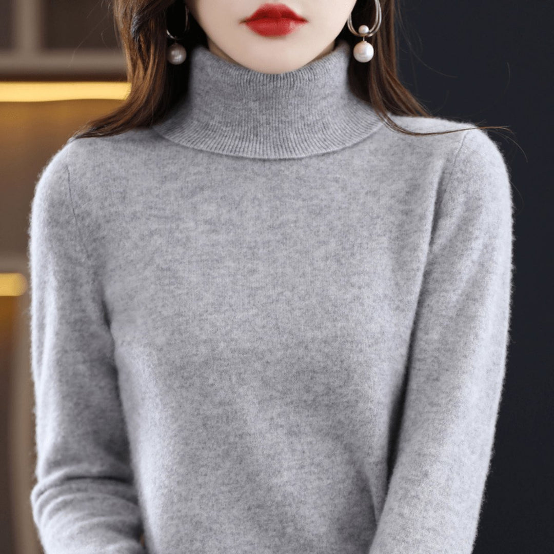 Women's Soft-Knit Slim-Fit Turtleneck Pullover Sweater