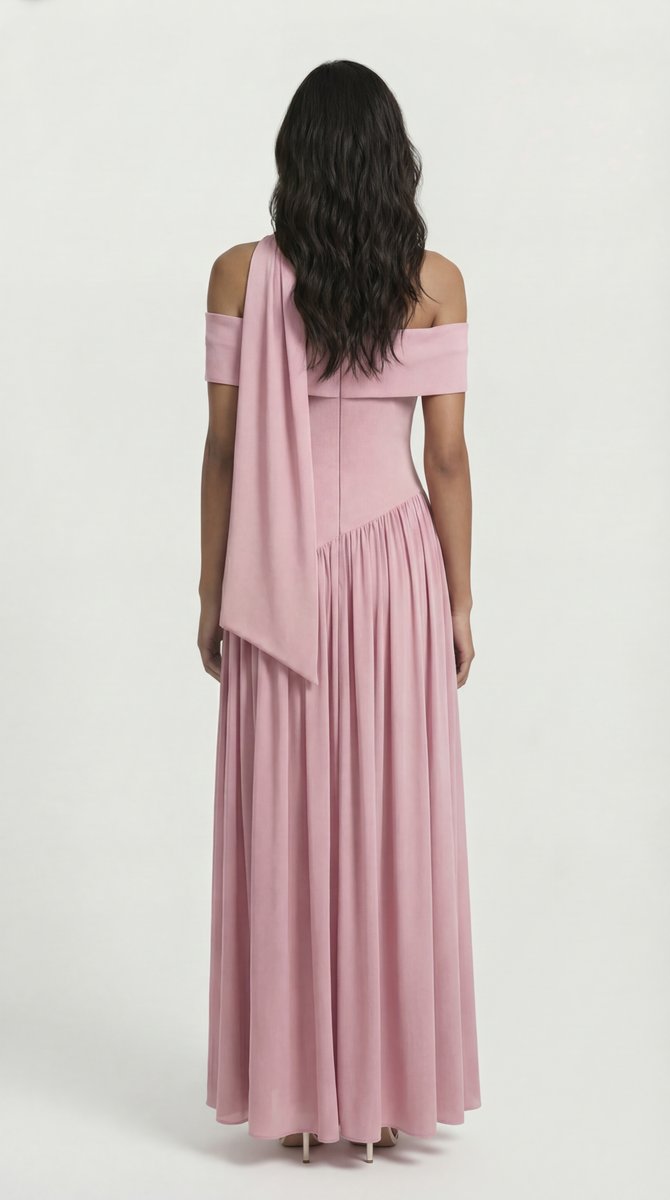 Women's Strapless High-Slit Fall Wedding Guest Dress