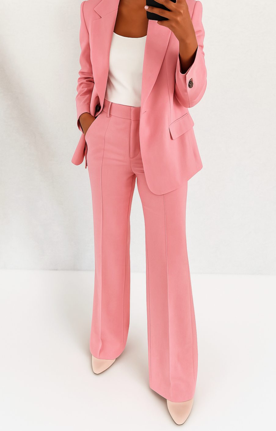 Women's Tailored Blazer Pant Suit Set Two-Piece