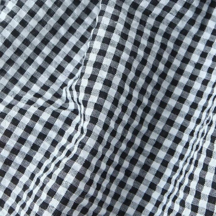 Women's Tiered Gingham Ruffle Fall Midi Skirt Elastic Waist