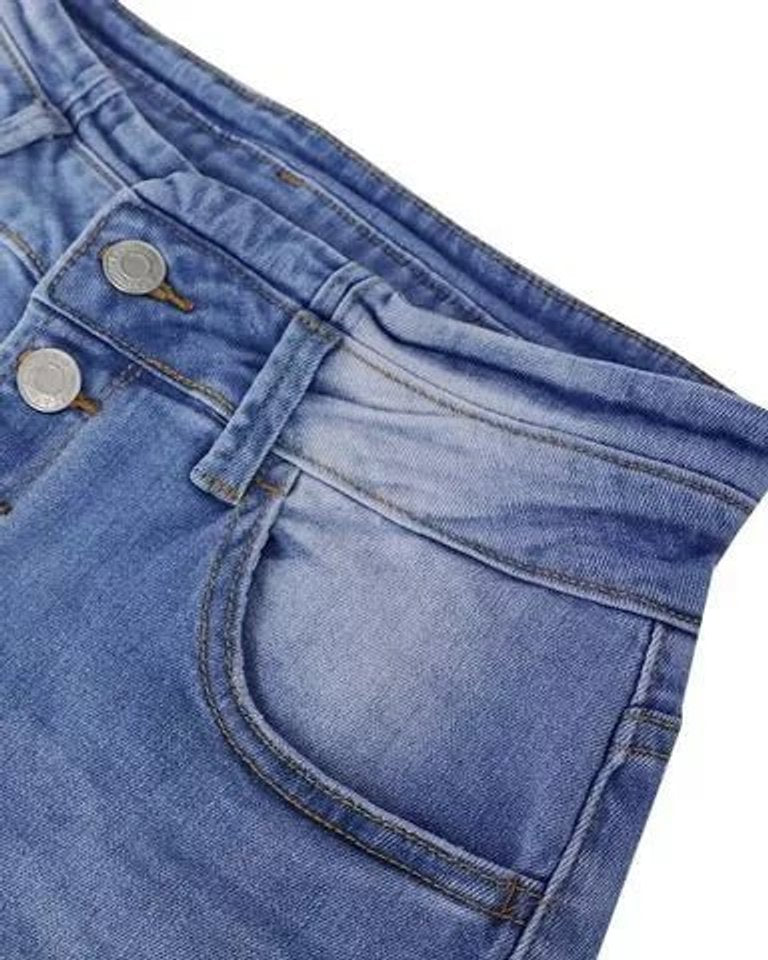 Women's Vintage High Waisted Jeans Stretch Button-Fly Skinny Denim