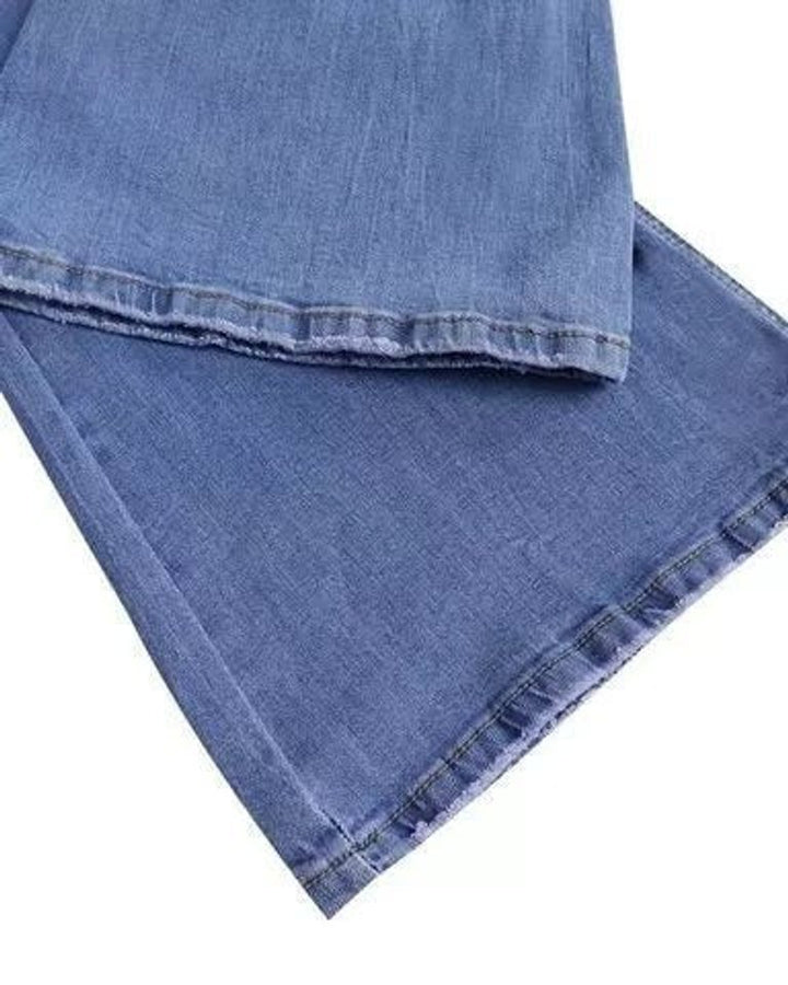 Women's Vintage High Waisted Jeans Stretch Button-Fly Skinny Denim