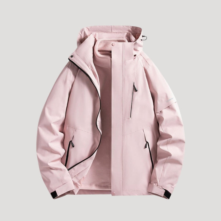 Women's Waterproof Windbreaker Hooded Outdoor Shell Jacket