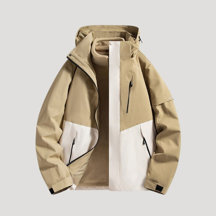 Women's Waterproof Windbreaker Hooded Outdoor Shell Jacket